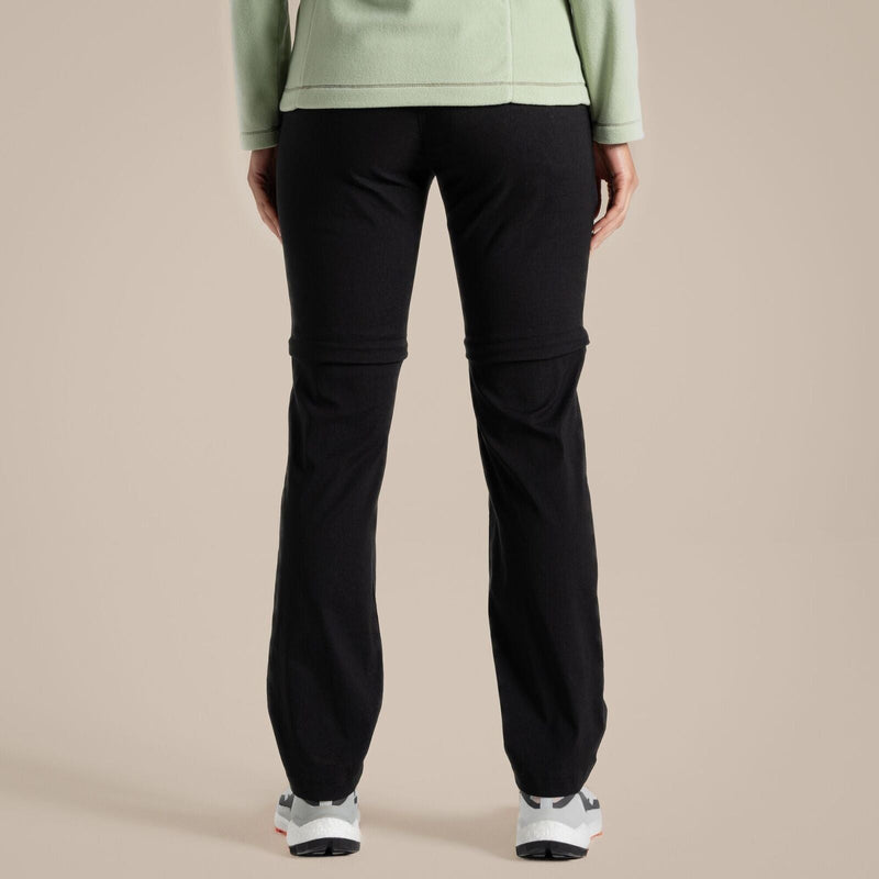 Load image into Gallery viewer, Craghoppers Kiwi Pro II Womens Convertible Trousers (REGULAR) in Black-4
