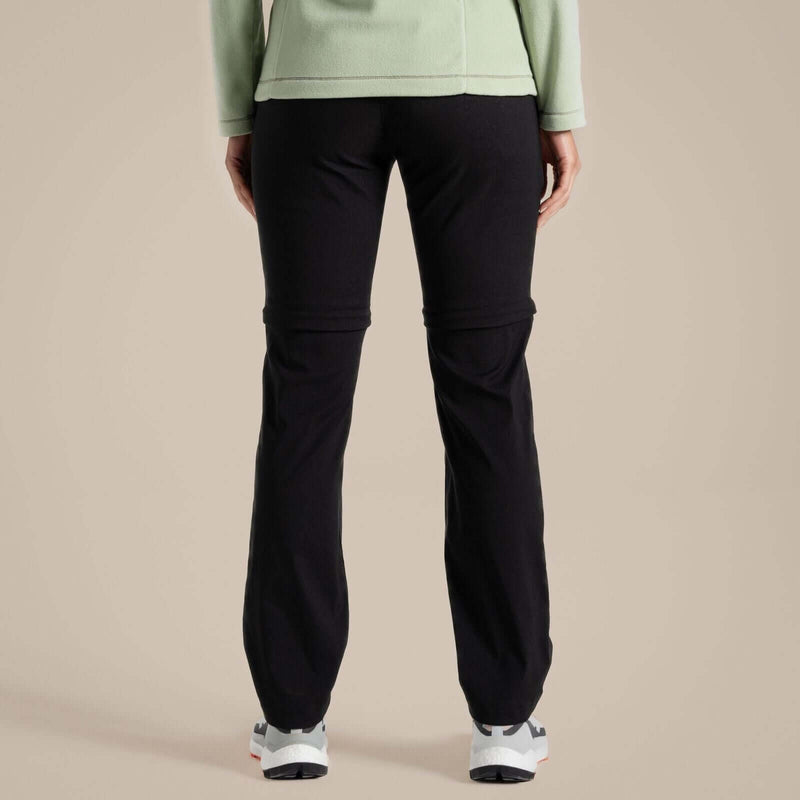 Load image into Gallery viewer, Craghoppers Kiwi Pro II Women's Convertible Trousers – Black | Regular