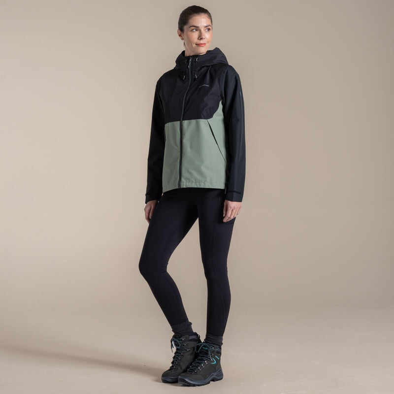 Load image into Gallery viewer, Craghoppers Women's Rosario Waterproof Jacket – AquaDry | Black/Sage