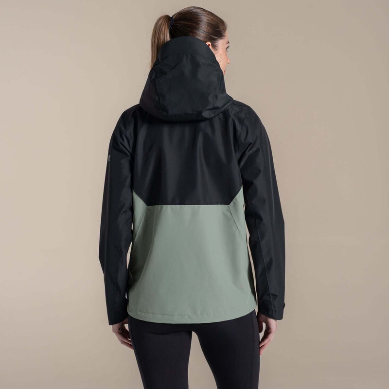 Load image into Gallery viewer, Craghoppers Women's Rosario Waterproof Jacket – AquaDry | Black/Sage
