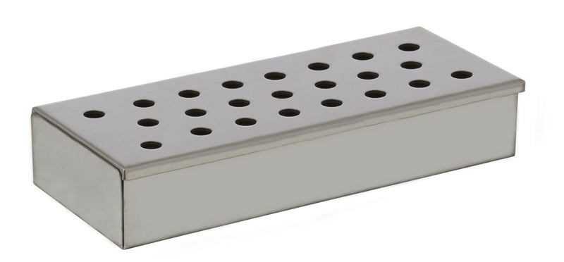 Load image into Gallery viewer, Davis & Waddell Woodchip Smoker Box Stainless Steel 24 X10 X4.5cm-1