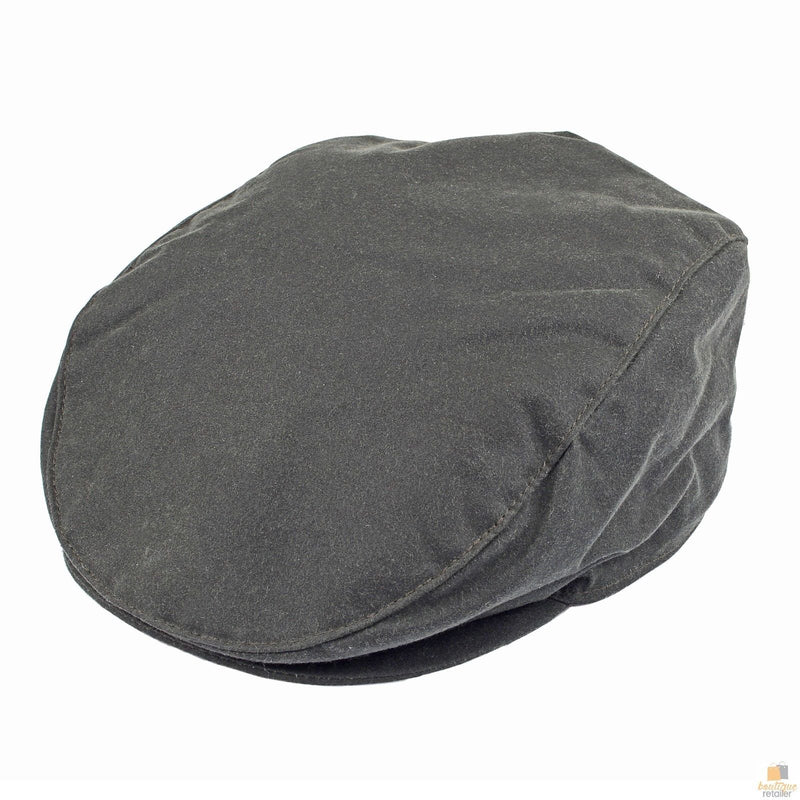 Load image into Gallery viewer, DENTS Halley Stevenson Waxed Cotton Flat Cap Ivy Hat Driving Cabbie Lined - Sage-4