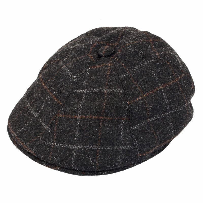 Load image into Gallery viewer, Dents Window Pane Check Driver Cap Driving Cabbie Quilted Satin 1-3037-2