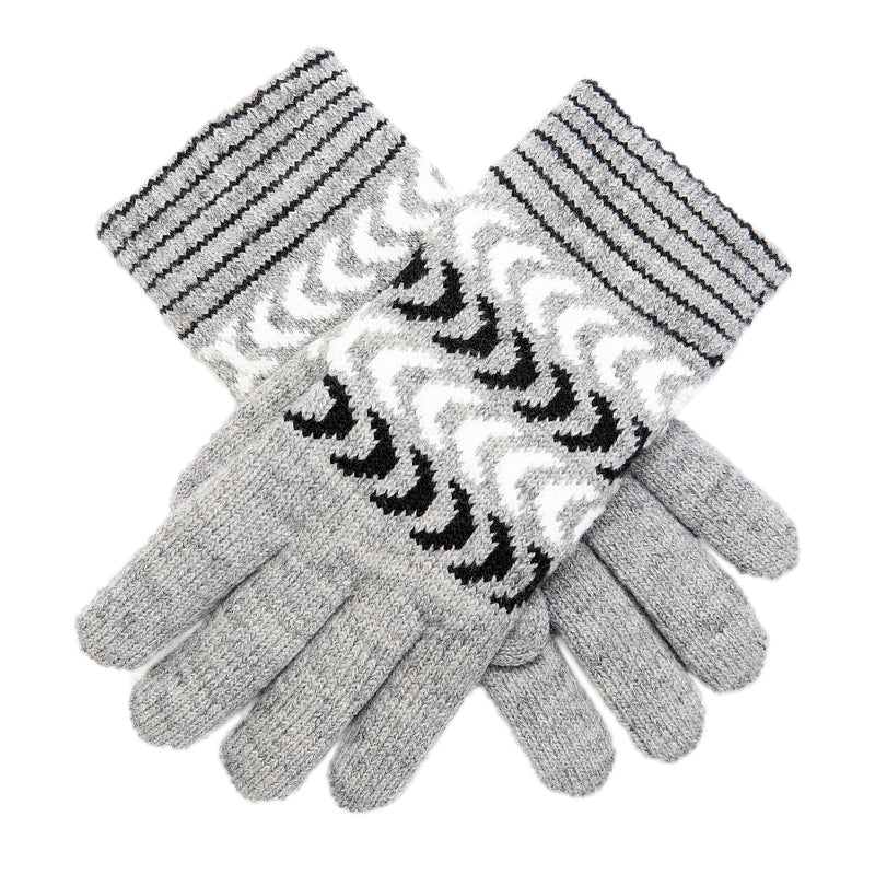 Load image into Gallery viewer, DENTS Ladies Womens Gloves Fleece Lined Warm Chevron Winter Ski-3