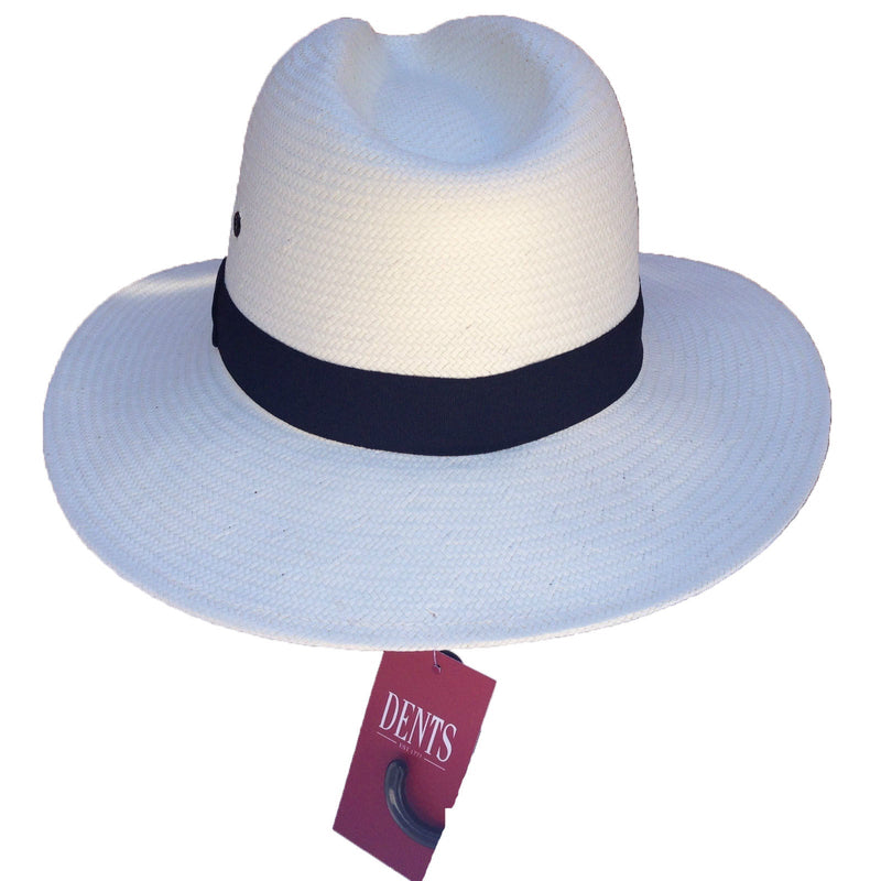 Load image into Gallery viewer, DENTS Woven Paper Braid FEDORA Hat with Band Trilby PANAMA Sun Summer-3