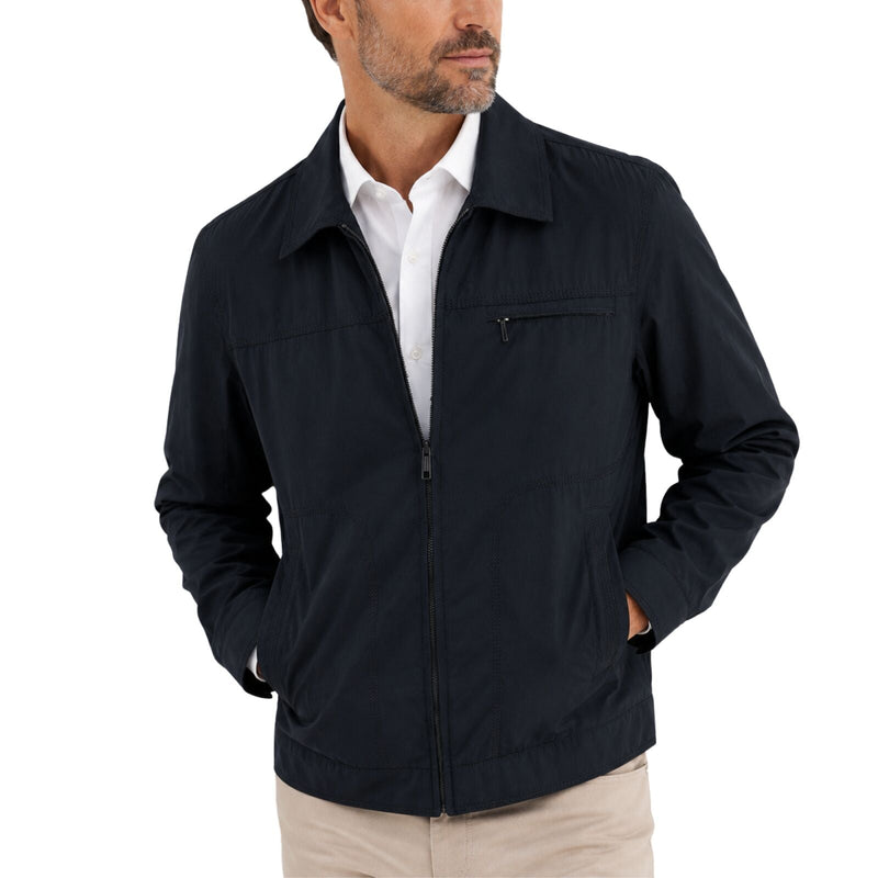 Load image into Gallery viewer, Sam Mens Full Zip Lined Jacket Blazer Cotton Polyester Winter Warm Coat - Black-1