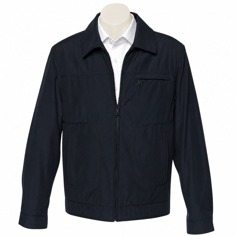 Load image into Gallery viewer, Sam Mens Full Zip Lined Jacket Blazer Cotton Polyester Winter Warm Coat - Black-2