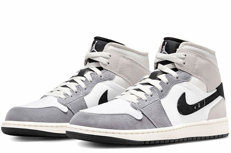 Load image into Gallery viewer, Nike Air Jordan 1 Mid Top SE Craft Shoes Sneakers - Cement Grey/Black - US 7-1