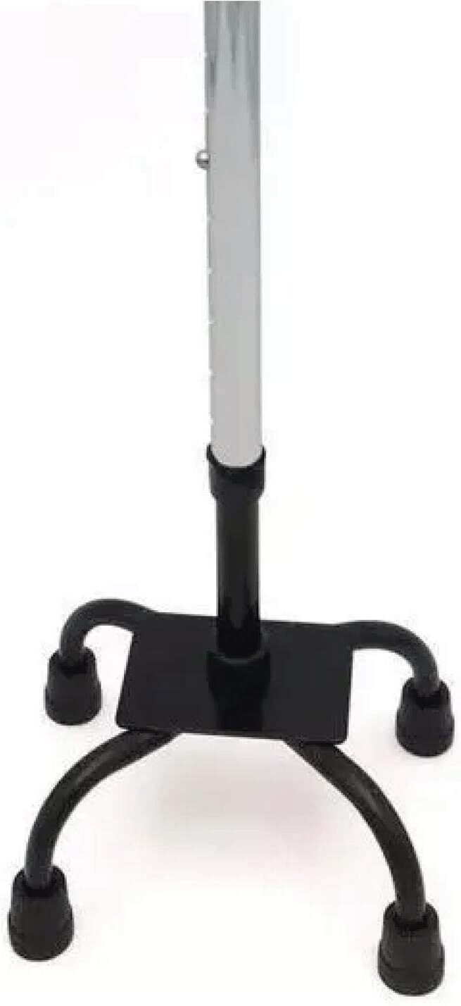 Load image into Gallery viewer, Adjustable Height Quad Cane Walking Stick Cane Folding Handle Metal - 4 Way-3