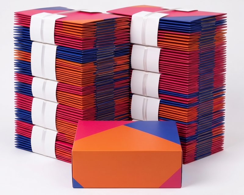 Load image into Gallery viewer, 100x Large Flat-Pack Cardboard Packing Boxes Carton w/ Geometric Print (250x220x100mm)-1