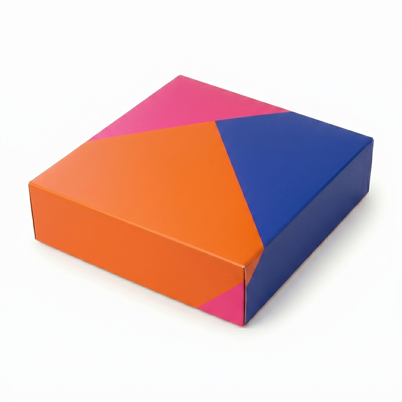 Load image into Gallery viewer, 20x Flat-Pack Cardboard Packing Boxes Carton w/ Geometric Print (255x255x65mm)-2