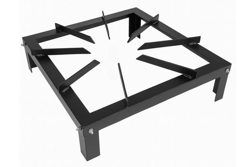 Load image into Gallery viewer, Heavy Duty Sturdy Metal Gas Burner Stand BBQ Barbecue in Black 38x38x10cm-0