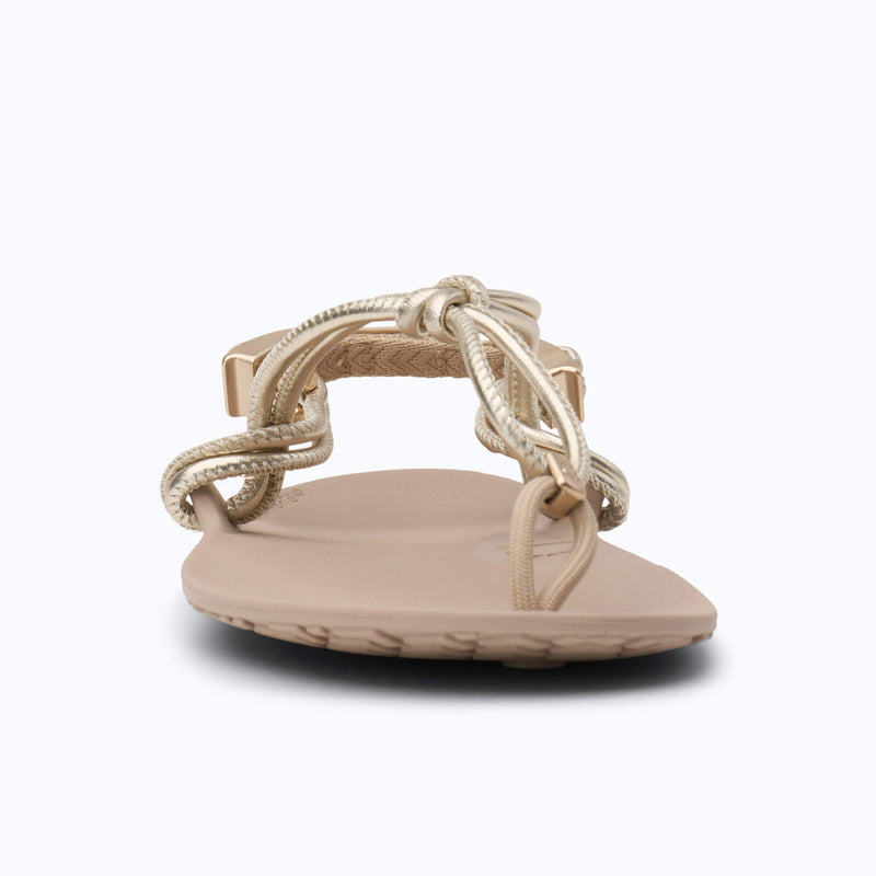 Load image into Gallery viewer, Xero Shoes Genesis Leather – Women's Barefoot Sandal in Gold Metallic
