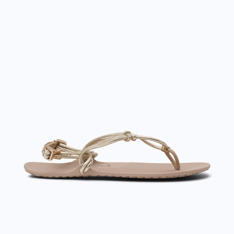 Load image into Gallery viewer, Xero Shoes Genesis Leather – Women's Barefoot Sandal in Gold Metallic