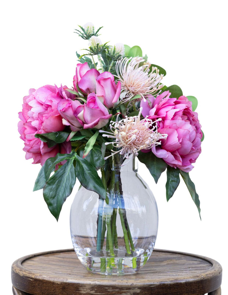 Load image into Gallery viewer, 36cm Peony & Rose Mixed Arrangement Artificial Flower Plant Home Decor-0
