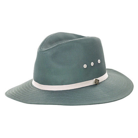 Load image into Gallery viewer, GOORIN BROTHERS Breakwater Beach Summer Cotton Fedora Hat Cap Bros 600-9503 - Slate-0