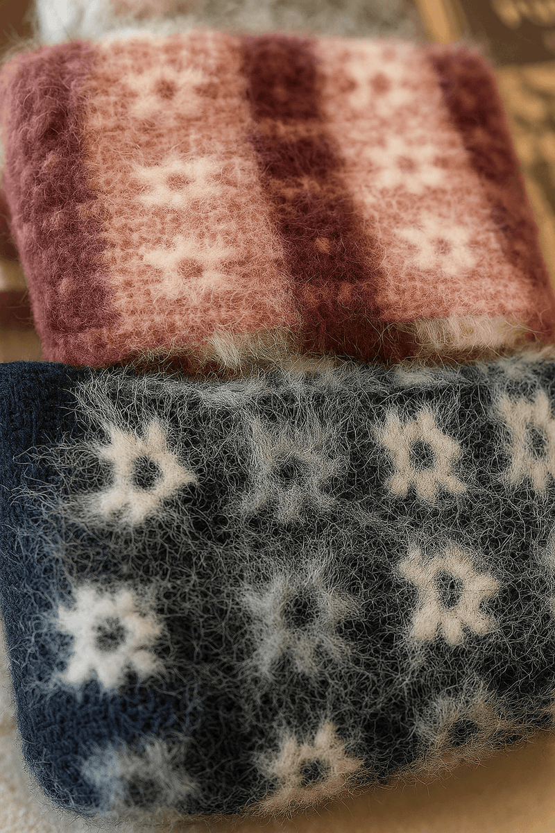 Load image into Gallery viewer, 6 Pairs Womens Angora Wool Socks Extra Warm Winter Thermal Soft-3