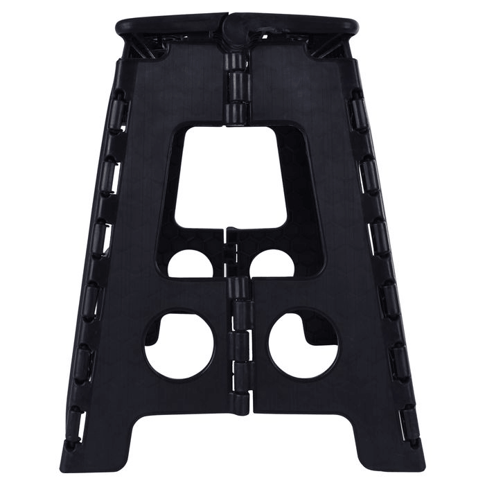 Load image into Gallery viewer, 125kg Plastic Folding Step Stool 39cm Portable Chair Flat Indoor/Outdoor Home - Black-2