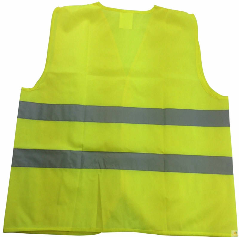 Load image into Gallery viewer, Hi Vis Safety VEST Reflective Tape Workwear Yellow ONE SIZE Night & Day Use-2
