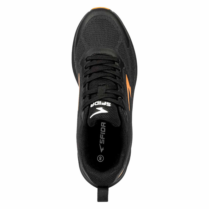 Load image into Gallery viewer, Inta Mens Runners - Black/Orange