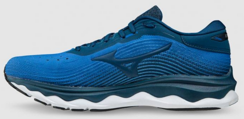 Load image into Gallery viewer, Mizuno Mens Wave Sky 5 Running Shoes Athletic Runners Sneakers - Indigo Blue-3