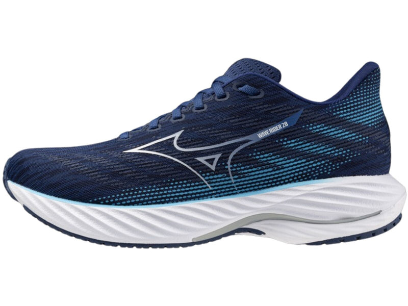Load image into Gallery viewer, Mizuno Wave Rider 28 Mens Running Shoes Estate Blue / River Blue – US 9.5-1