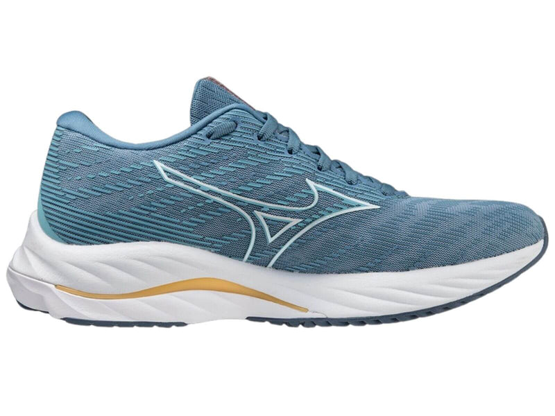 Load image into Gallery viewer, Mizuno Wave Rider 26 Womens Running Shoes Mountain Spring / White / Flax in US 10-4
