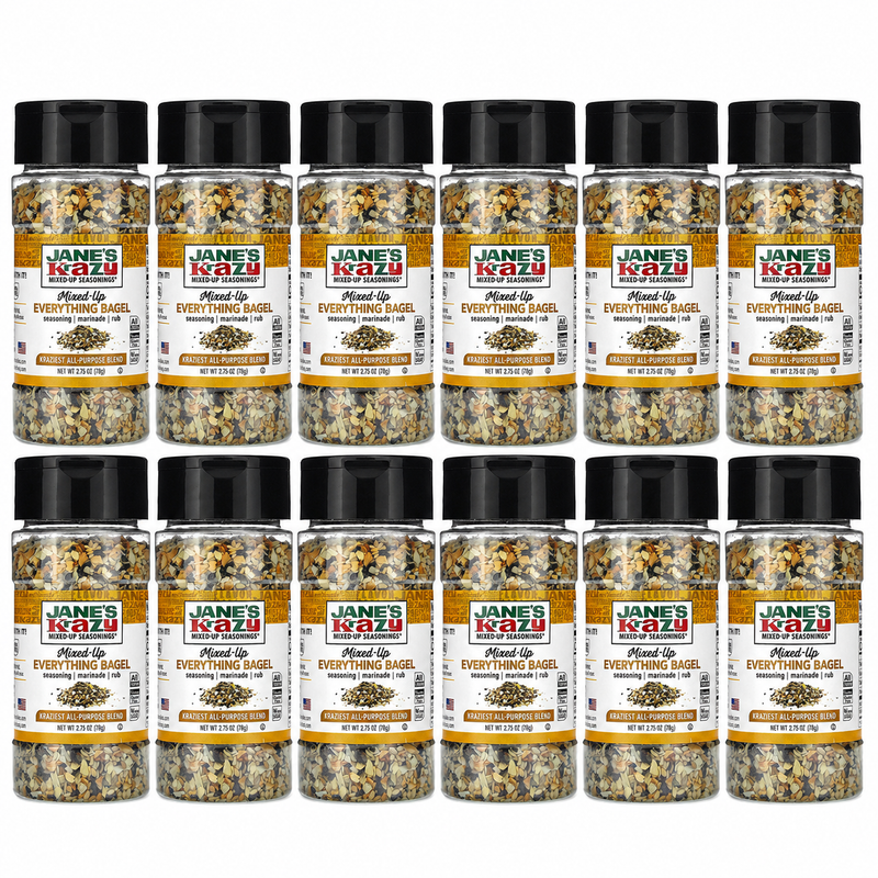 Load image into Gallery viewer, 12x Jane's Krazy Mixed up Seasoning - Everything Bagel Seasoning (78g)-1