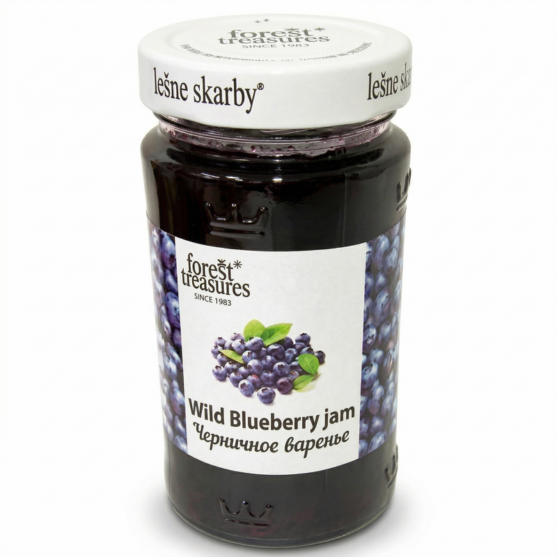 Load image into Gallery viewer, 320g Wild Blueberry Jam Spread in Glass Jar - Product of Poland-1