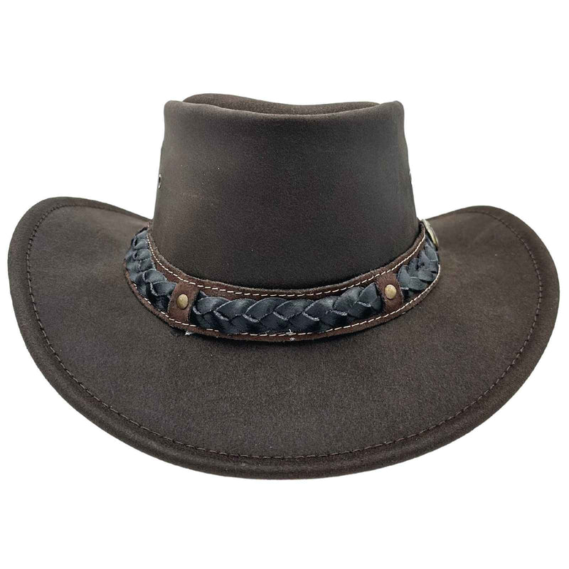 Load image into Gallery viewer, Jacaru 1035 Bush Tucker Hat – Oiled Leather | UPF 50+
