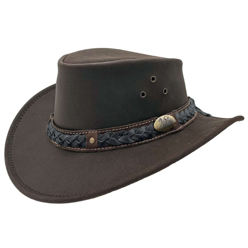 Load image into Gallery viewer, Jacaru 1035 Bush Tucker Hat – Oiled Leather | UPF 50+