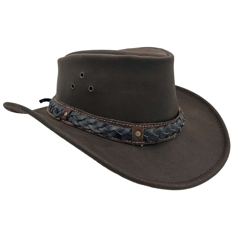 Load image into Gallery viewer, Jacaru 1035 Bush Tucker Hat – Oiled Leather | UPF 50+