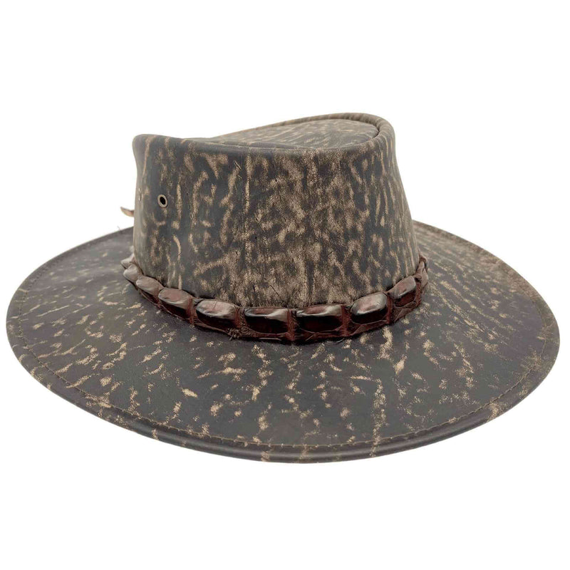 Load image into Gallery viewer, Jacaru 1134 Wild Roo Croc Digger Hat – Kangaroo & Croc