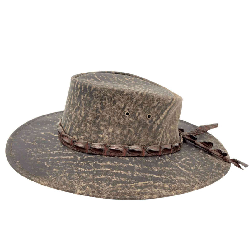Load image into Gallery viewer, Jacaru 1134 Wild Roo Croc Digger Hat – Kangaroo & Croc
