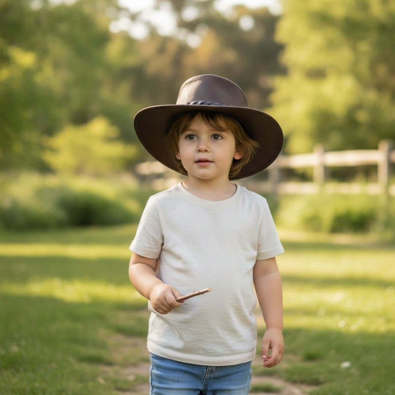 Load image into Gallery viewer, Jacaru 1301K Children's Kangaroo Hat – Roo Leather | Kids