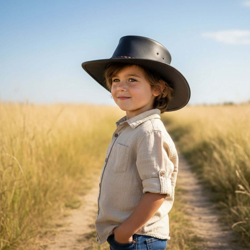 Load image into Gallery viewer, Jacaru 1301W Children's Hat – Waxed Cotton | Kids | UPF 50+