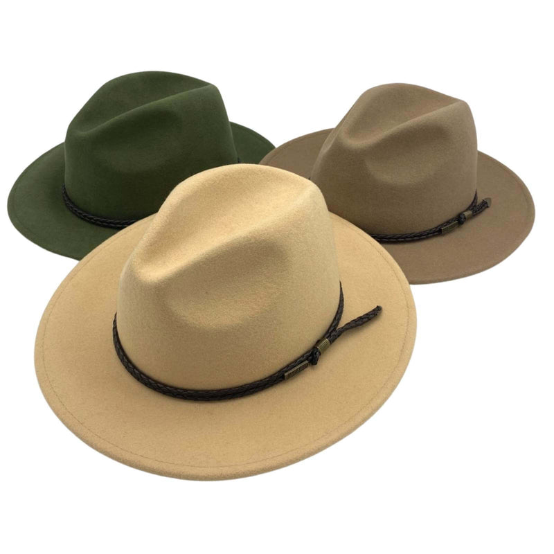 Load image into Gallery viewer, Jacaru 1847 Outback Fedora Hat – Wool Felt | Made in Australia