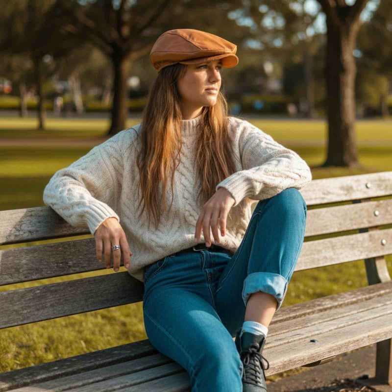 Load image into Gallery viewer, Jacaru 2500 Kangaroo Drivers Cap – Roo Leather | Australian Made