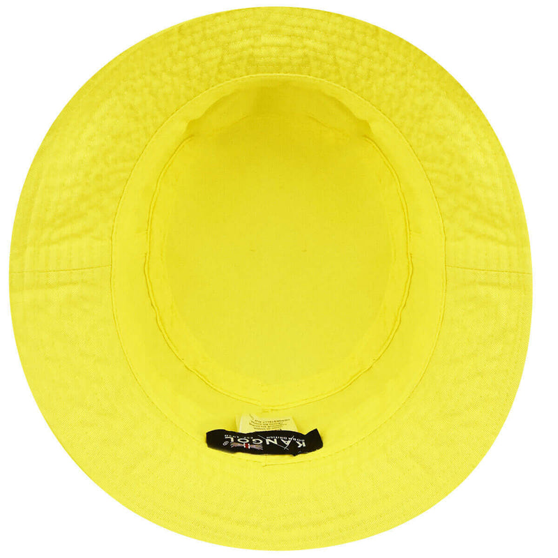 Load image into Gallery viewer, Kangol Washed Bucket Hat Summer Cap Outdoor Camping - Lemon Sorbet - L-3