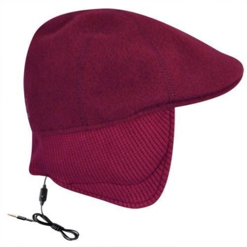 Load image into Gallery viewer, KANGOL Aerial7 Wool Earlap 507 Ivy Cap w/ Headphones Wool Hat in GIFT BOX - Claret - L-3