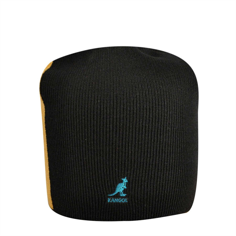 Load image into Gallery viewer, KANGOL Ski Stripe Pull On Beanie Warm Winter Ski Hat - Black-2