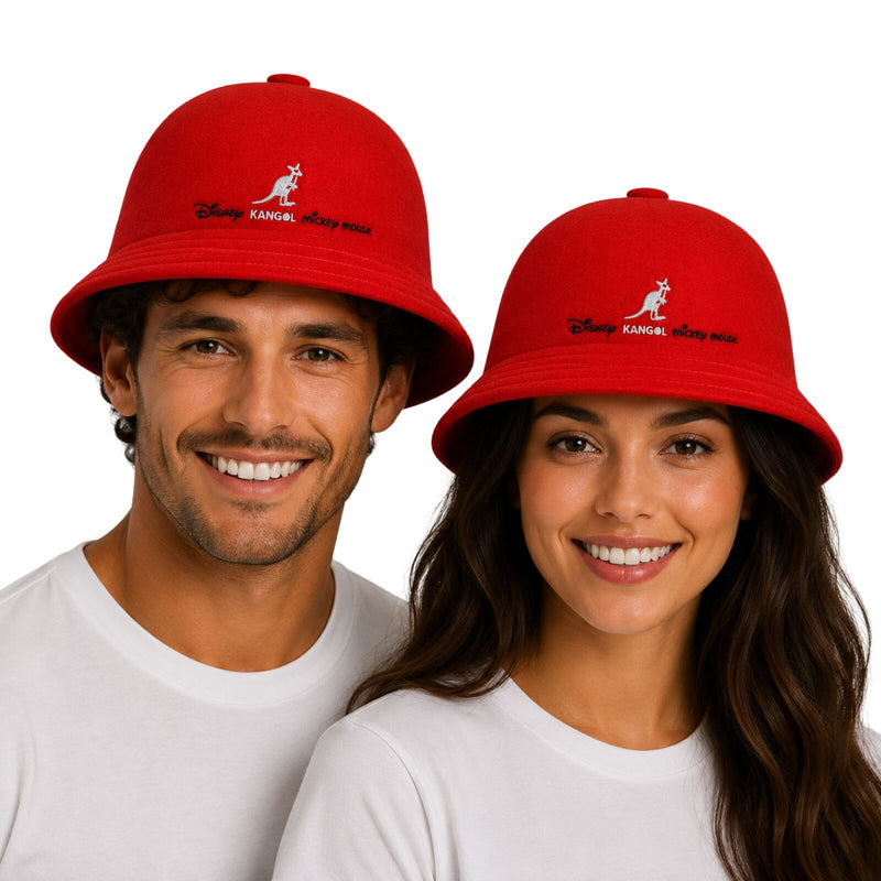 Load image into Gallery viewer, Kangol x Disney Bucket Hat 75th Anniversary Wool Blend Winter Cap - Red-0