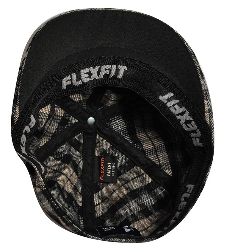 Load image into Gallery viewer, KANGOL Plaid 504 Ivy Cap Mens Flexfit Driving Newsboy Hat - Velvet Check - L/XL-3