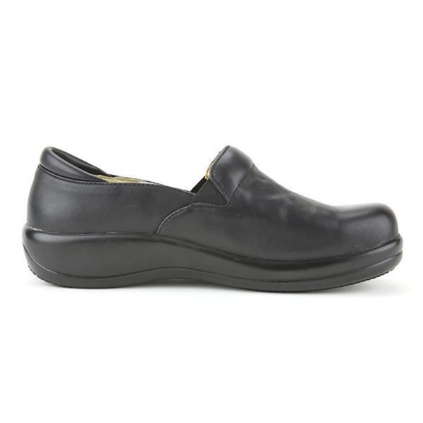 Load image into Gallery viewer, Alegria Keli Nursing Shoes Slip On Womens Work Hospitality - Black Nappa-4