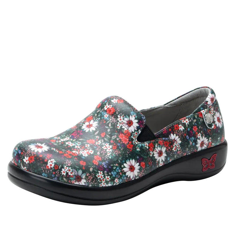 Load image into Gallery viewer, Alegria Keli Nursing Shoes Slip On Womens Work Hospitality in Sugar N Red Spice-0
