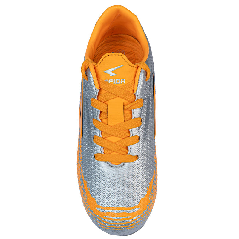 Load image into Gallery viewer, Knight XTR Junior Football Boots - Silver/Orange-1