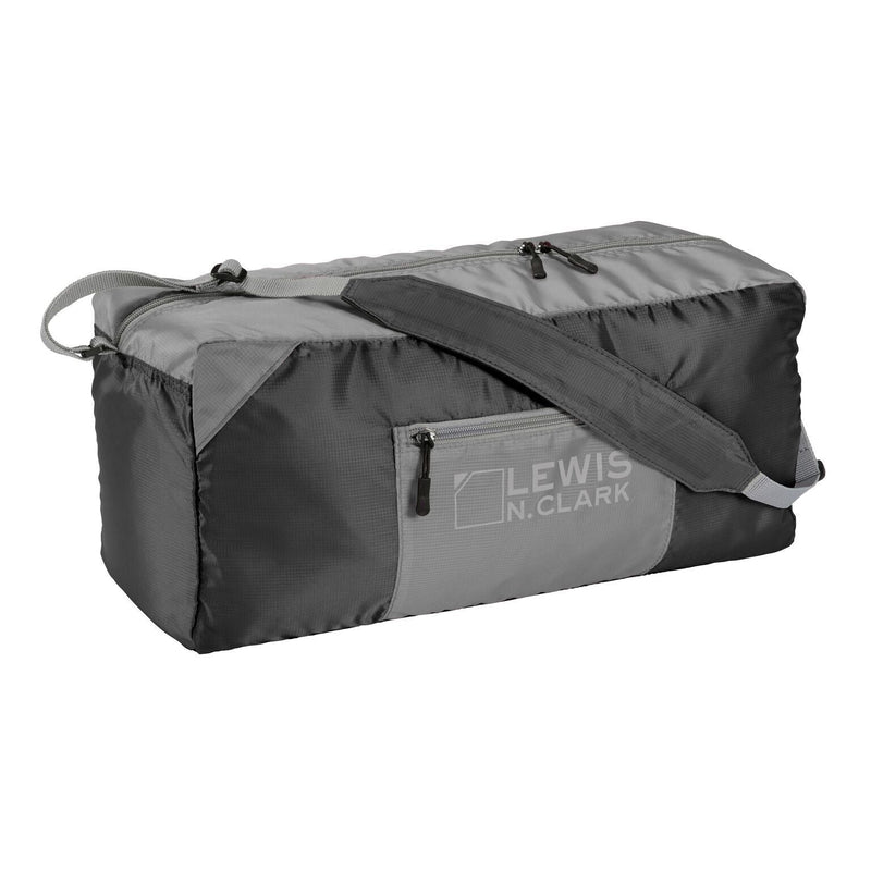 Load image into Gallery viewer, Lewis N. Clark 18" Packable Foldable Travel Compact Duffle Bag - Black/Grey-3