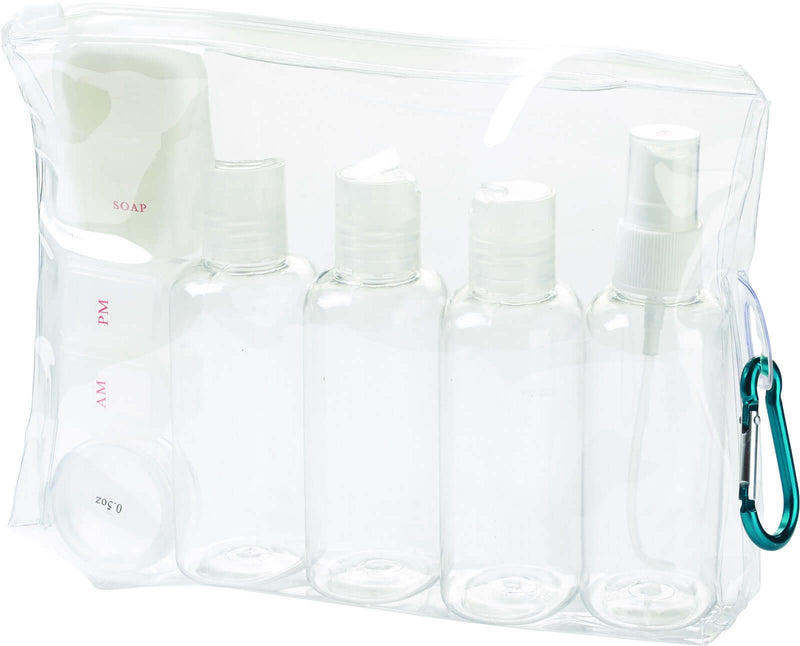 Load image into Gallery viewer, Lewis N. Clark TSA 3-1-1 Carry On Travel Bottles Toiletry Set Kit Liquids-0