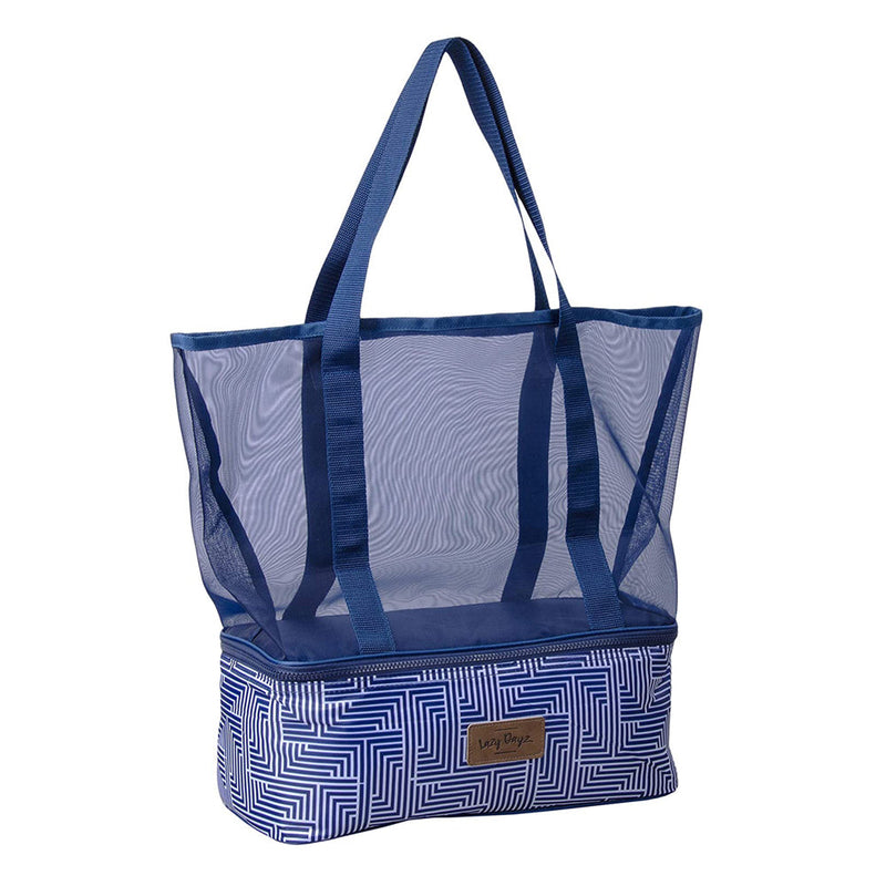 Load image into Gallery viewer, Extra Large 2-in-1 Insulated Mesh Tote Bag Zipper Cooler Picnic Storage Beach Makena-0
