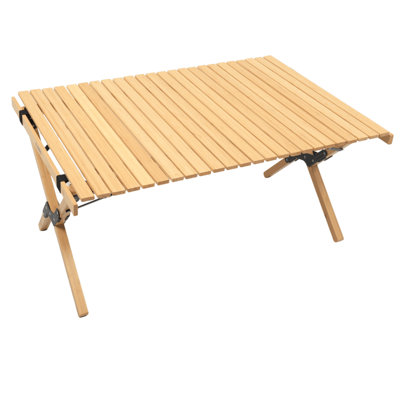Load image into Gallery viewer, Folding Camping Table Bamboo Roll Up Portable Outdoor Picnic BBQ Desk Beach-0